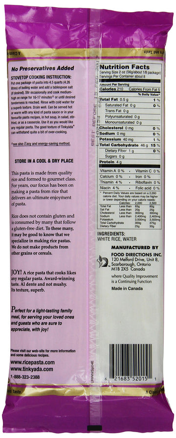 White Rice Pasta Spaghetti 16 Ounces (Case of 12)