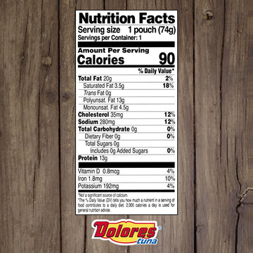 Dolores Chunk Light Yellowfin Tuna With Mayonnaise And Jalapeno Peppers, 2.6 Oz (Pack Of 24)