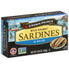 Crown Prince Sardines In Water, 4.25-Ounce Cans (Pack Of 12)