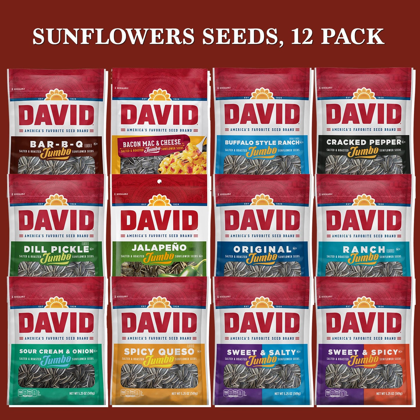 Rebel Smuggling Galactic Emporium Sunflower Seeds Variety Care Package 12 Pack, 5.25oz