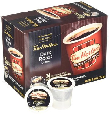 Tim Hortons Dark Roast Single Serve Coffee Cups, 96 Count (Packaging May Vary)