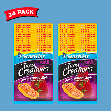 StarKist Tuna Creations BOLD Spicy Korean Style with Gochujang, 2.6 Oz, Pack of 24