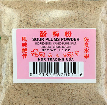 Li Hing Mui Powder Hawaiis Fav Snack Seasoning Sour Plum 1.8Oz - No Aspartame