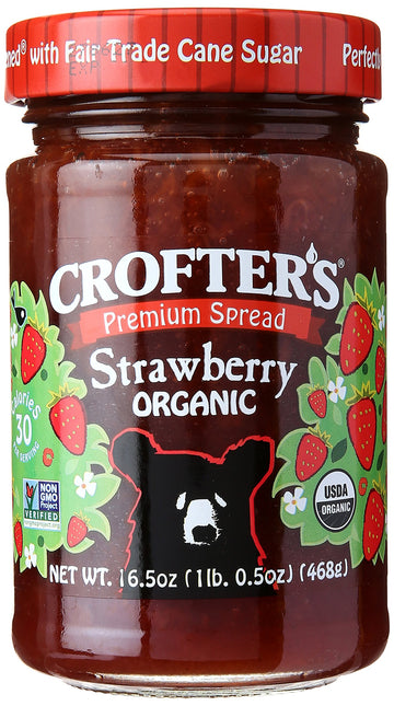 Crofters Organic Premium Spread, Strawberry, 16.5 Oz