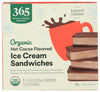 365 By Whole Foods Market, Organic Ice Cream Sandwiches, Hot Cocoa, 21.9 Fl Oz