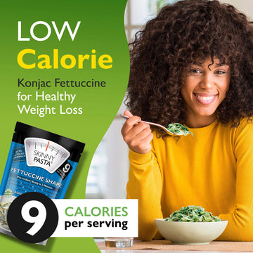 Skinny Pasta 9.52 oz - Shirataki Noodles The Only Odor Free 100% Konjac Noodle - Keto & Paleo Friendly - Carb Free - Low Calorie