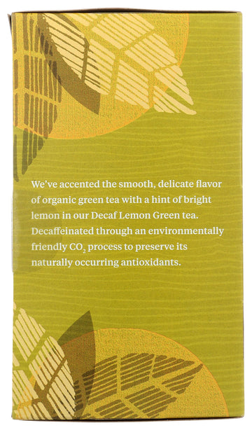 Allegro Tea, Organic Decaf Lemon Green Tea Bags, 20 Ct