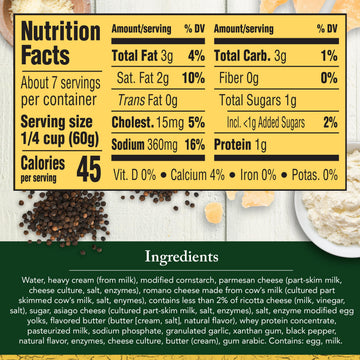 Classico Four Cheese Alfredo Pasta Sauce, 15 oz. Jar