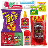 Tiktok Chamoy Pickle Kit With Fruit-Roll-up & Chips, Includes Lucas Gusano, Skwinkles Salsagheti & More by Ma Lit Candy (Ricos C