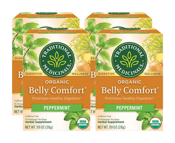 Pack Of 4 X Traditional Medicinals Organic Eater'S Digest Herbal Tea - 16 Tea