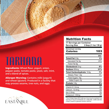 Eastanbul Traditional Tarhana Soup,17.6Oz Home Made Trahana, Dried Soup Mix Vegetable, Turkish Food Traditional Starter, Appetiz