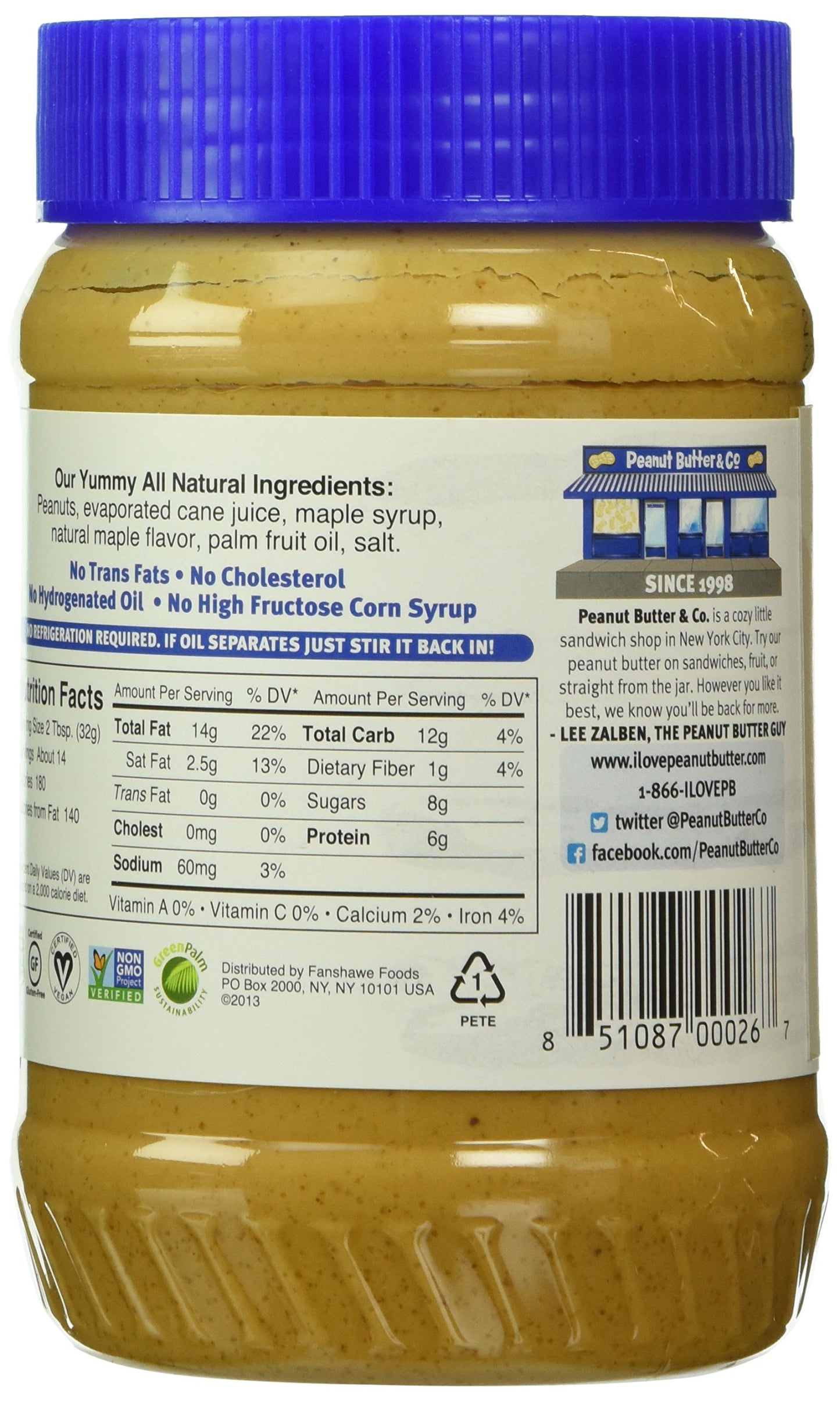 Peanut Butter & Co Mighty Maple -- 16 oz