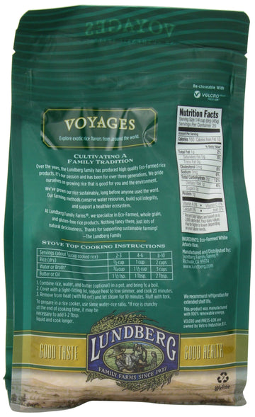 Lundberg Eco Farmed California Brown Basmati Rice, 32 Ounce (01608)