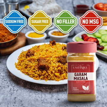 Eastanbul Garam Masala, 7.1Oz Garam Masala Spice Powder Mix, 100% Natural Masala Indian Spice, Top Culinary Grade Garam Masala P