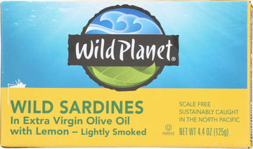 Wild Planet Wild Sardines In Oil And Lemon, 4.375 Oz