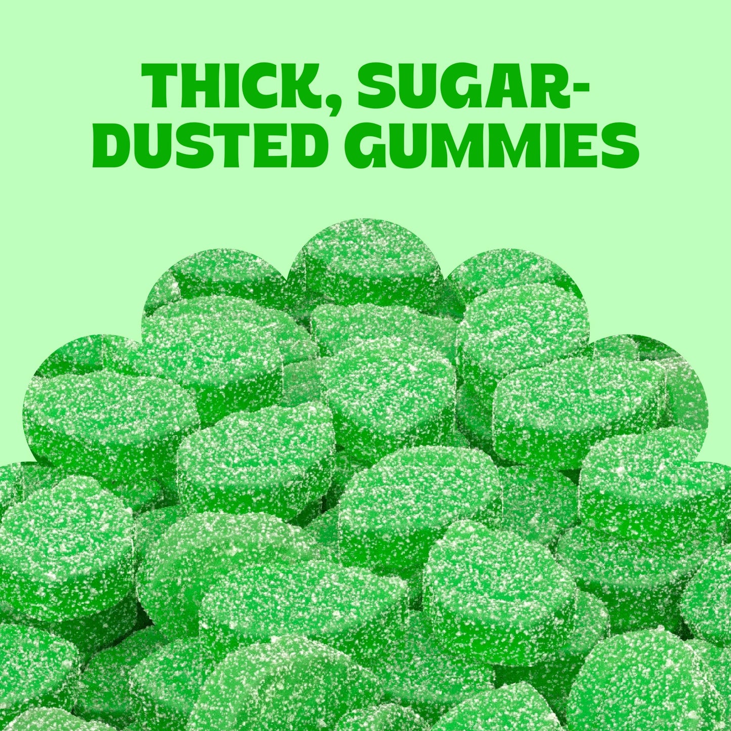 Cambie - Jelly Spearmint Leaves Candy, Sugar Coated Natural Spearmint Flavor, Soft & Chewy Texture, Perfect for Snacking, Sharin