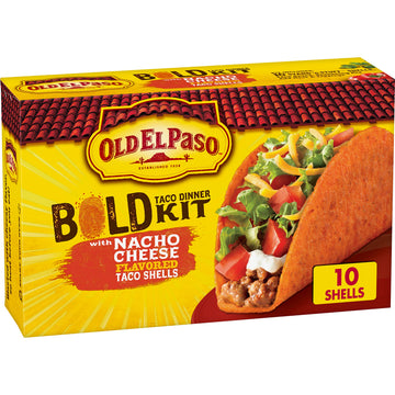 Old El Paso Stand 'N Stuff Bold Nacho Cheese Flavored Taco Dinner Kit, 9.5 Oz.