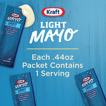 Kraft Mayo Light Mayonnaise Single Serve Packet (0.44 Oz Packets, Pack Of 200)