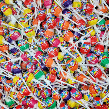 Rain Blo Pops - Bubble Gum Filled Assorted Fruit Flavord Lollipops - Bulk Pack 2 Pound (Pack Of 1)