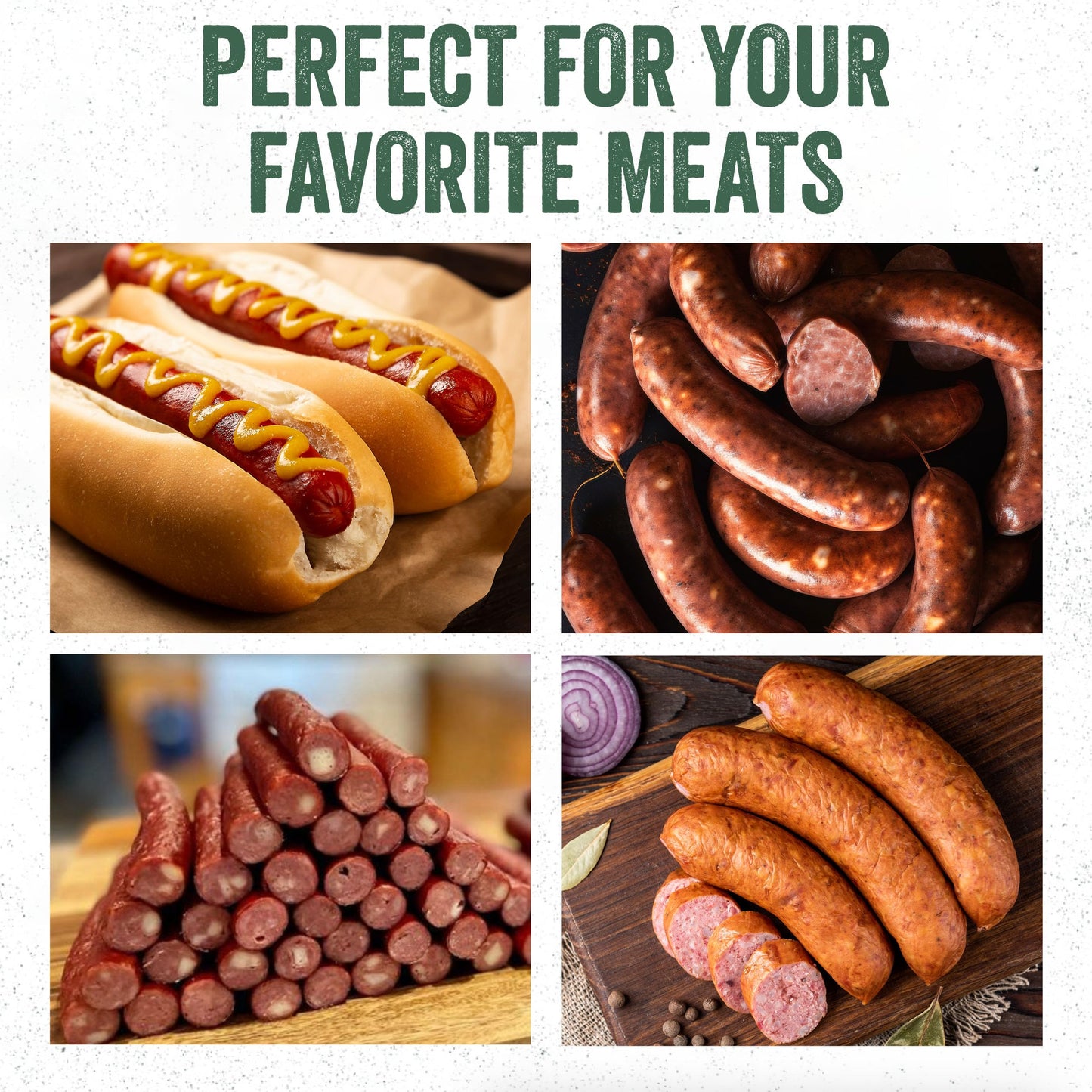 LEM Products Mahogany Smoked Collagen Casings, Edible Sausage Casings, 19mm, 2 Count Pack