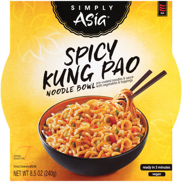 Simply Asia Spicy Kung Pao Noodle Bowl, 8.5 oz, Pack of 6, Model 044575