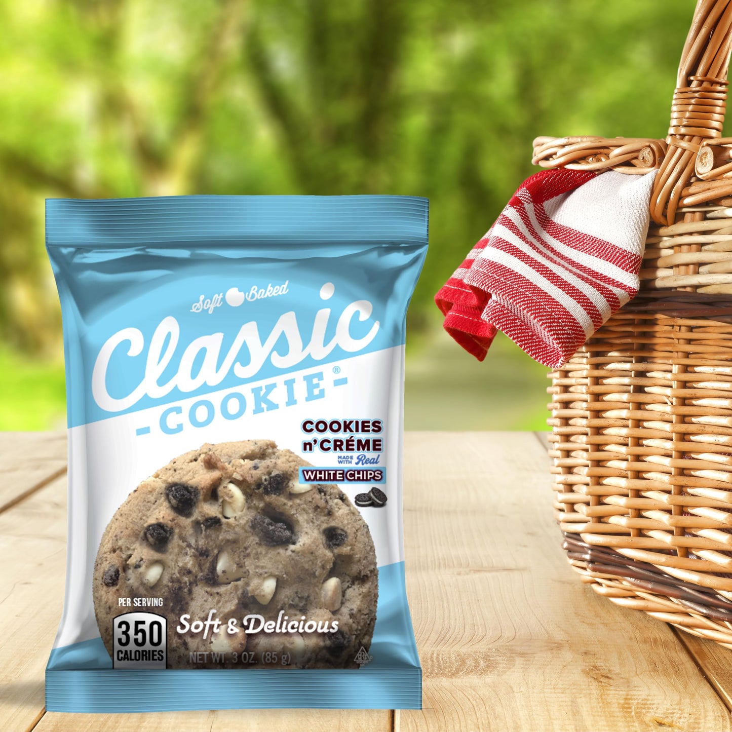 Classic Cookie, Soft Baked Cookie, Cookies N' Creme 3Oz, 8 Cookies