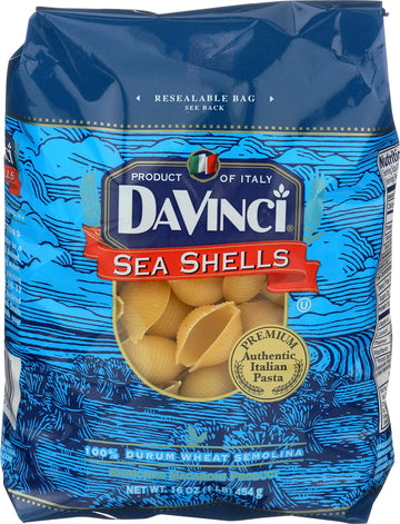 Davinci, Pasta Sea Shells, 16 Oz, (Pack Of 12)