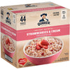 Quaker Instant Oatmeal, Strawberries & Cream, 1.05 Oz, (Pack of 44)