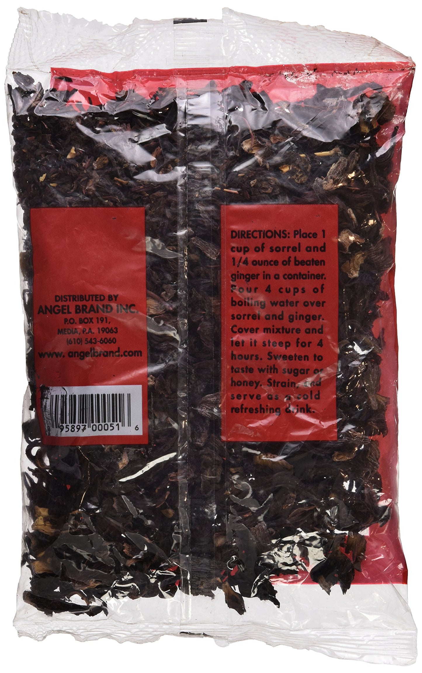 Angel Brand Dried Sorrel Hibiscus Flowers - 4.5 Oz Discover Rich Flavor & Aroma Of Healthful Delights With Hibiscus Tea Loose Le