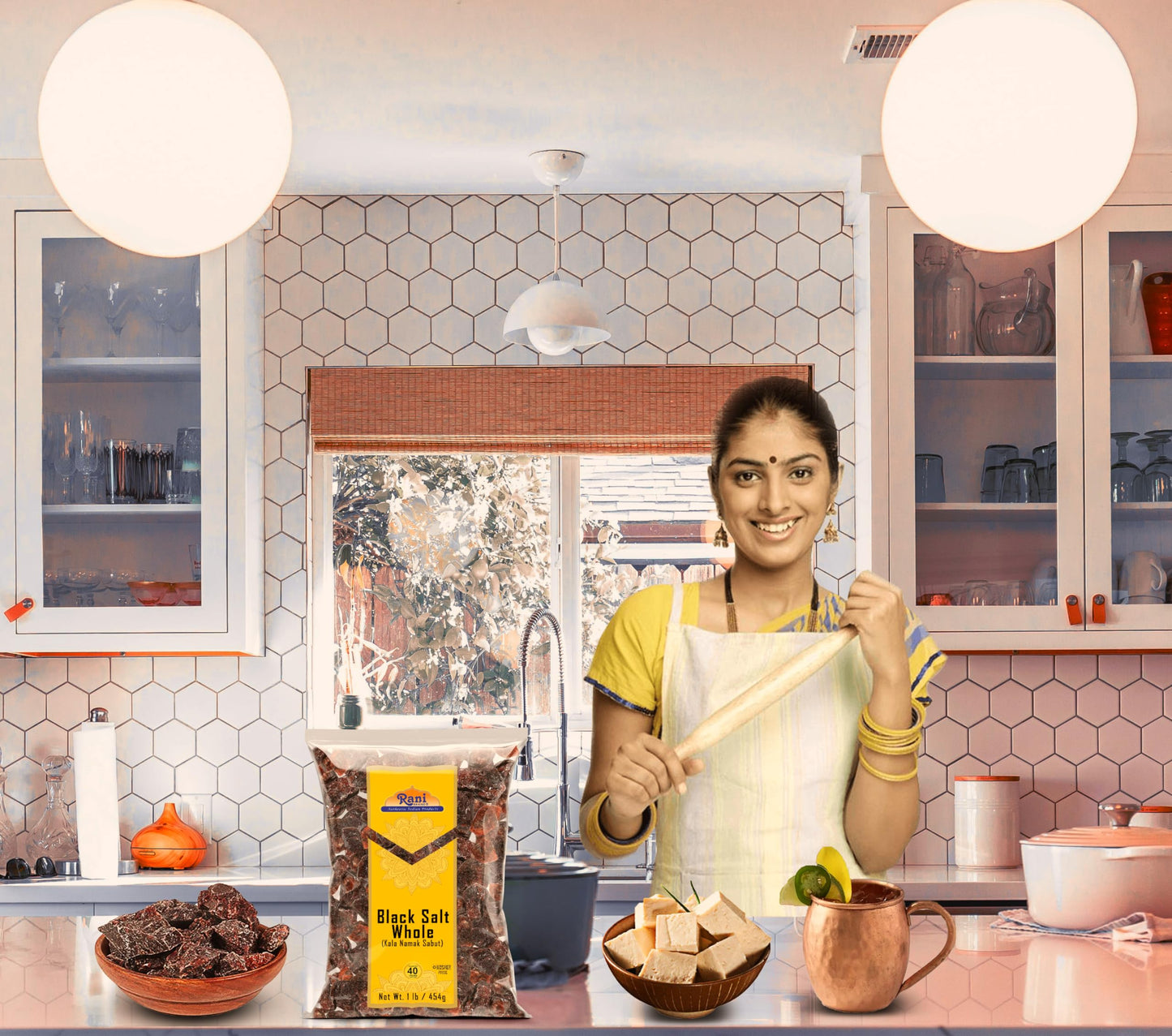 Rani Black Salt Raw Whole (Kala Namak) Mineral 16Oz (1Lb) 454G ~ Unrefined, Pure And Natural | Vegan | Gluten Friendly | Non-Gmo | Indian Origin | Perfect For Tofu Scramble