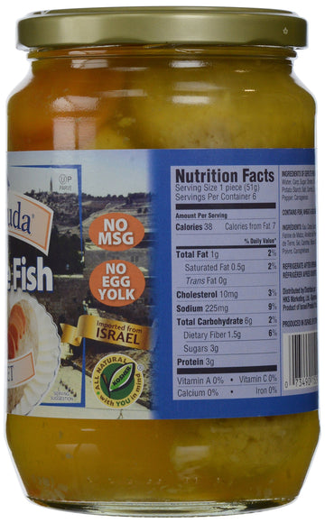 Yehuda Matzo Gefilte Fish, Sweet, 24 oz
