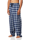 Fruit Of The Loom Mens Yarn-Dye Woven Flannel Pajama Pant, Navy Plaid, Large