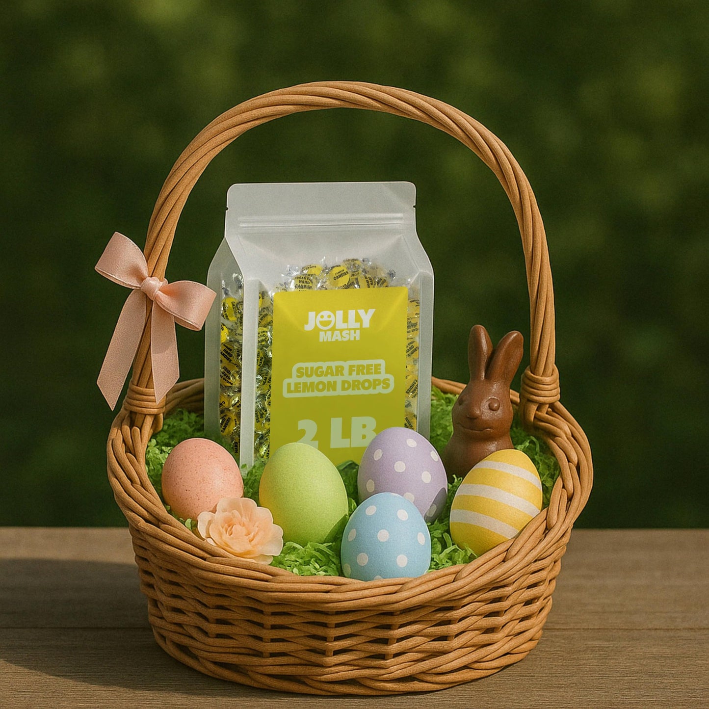Sugar Free Lemon Drops Hard Candy | 2 LBS | Individually Wrapped Lemon Drops Zero Sugar Candy Bulk Bag