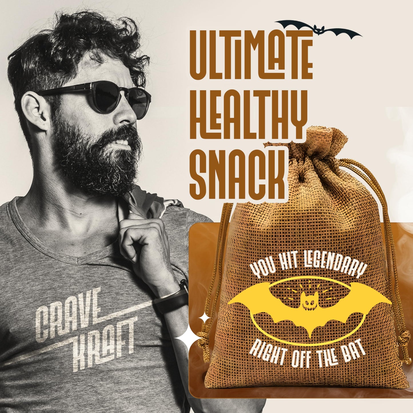 Halloween Beef Jerky Gift Basket - Healthy Halloween For Kids Women Men - Trick Or Treat Bucket With Spooky Basket Stuffers & Boo Basket For Him By CraveKraft