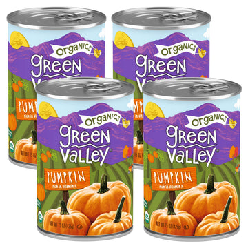 Green Valley Organics Pumpkin | Certified Organic | 100% Dickinson Variety | Sweet Earthy Delicious | Firm & Smooth | Vibrant Au