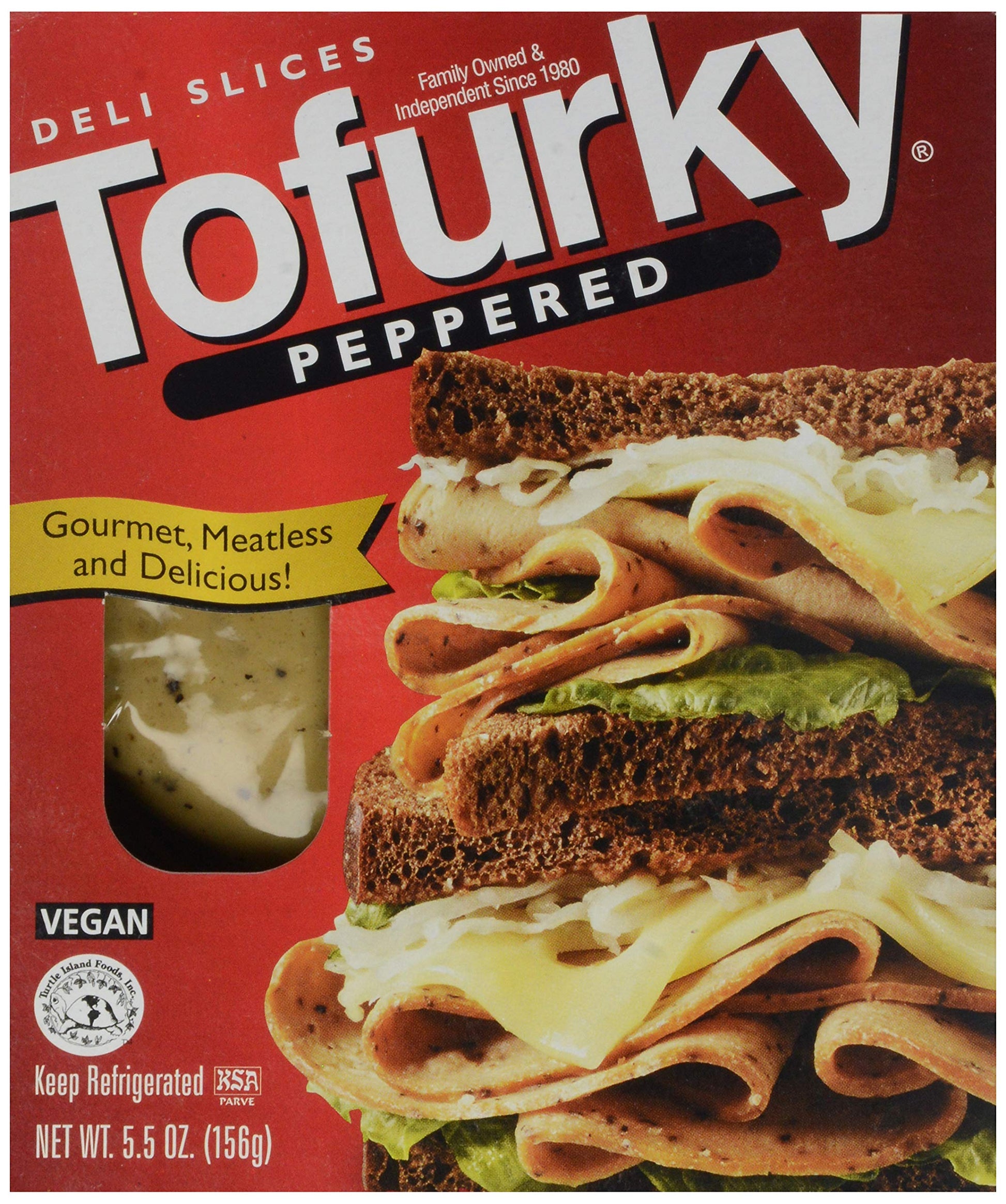 Tofurky, Deli Slices, Peppered, 5.5 Oz