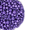 Kasvan Purple Pearl Sugar Sprinkles - Edible Candy Pearls 130G/4.58 Oz, Mix Size, Baking Cake Decorations, Ice Cream Toppings An