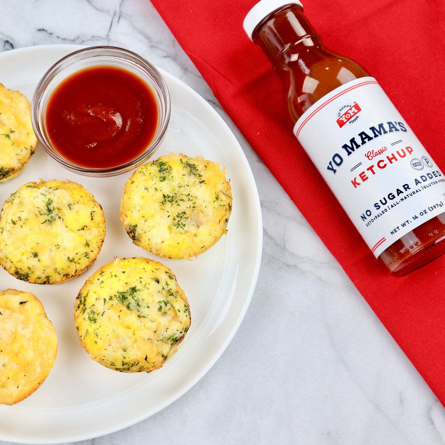 Yo Mama'S Foods Keto Classic Ketchup - Pack Of (4) - No Sugar Added, Low Carb, Vegan, Gluten Free, Paleo Friendly, And Made With