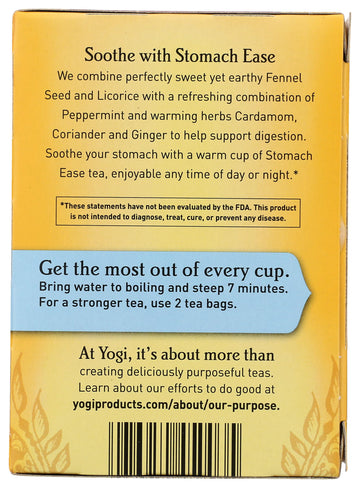 Yogi Tea, Stomach Ease, 16 Count