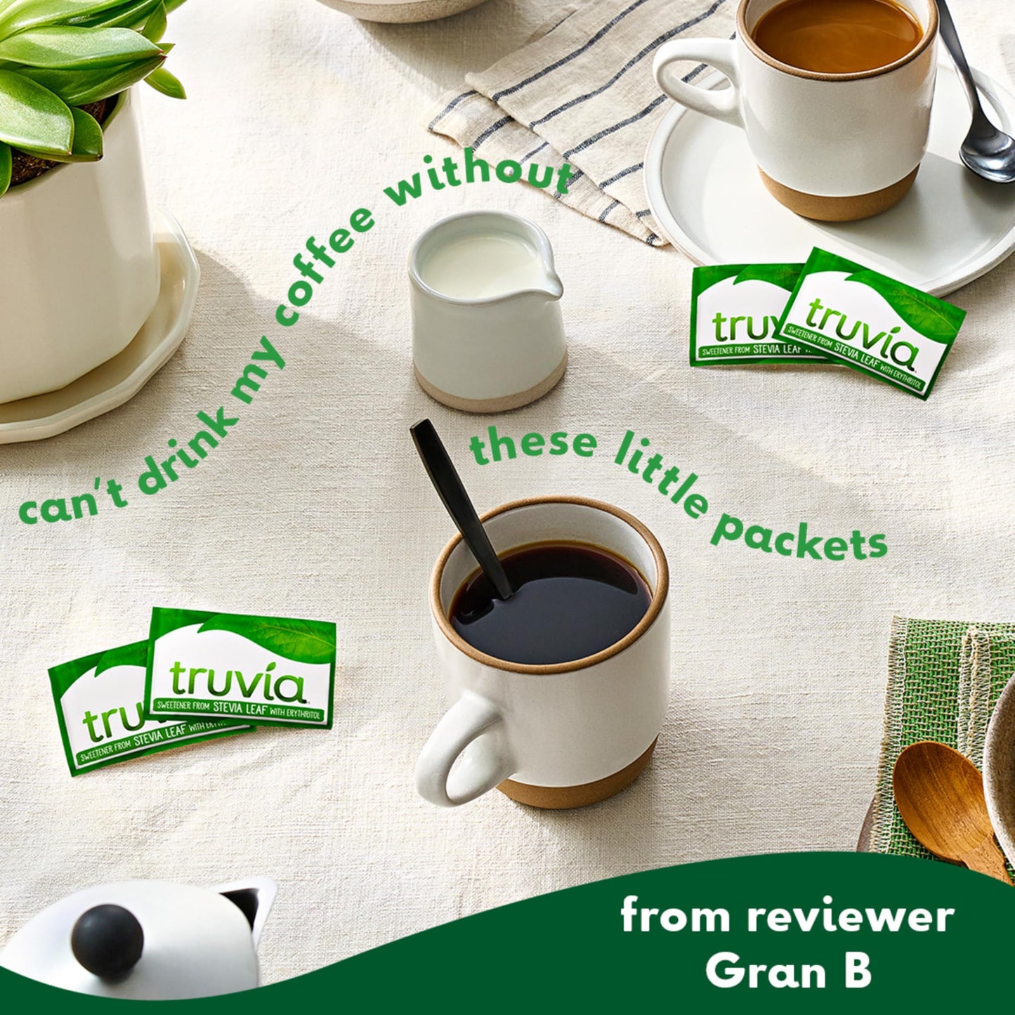 Truvia Calorie-Free Sweetener Stevia Leaf Packets, 240 Count (16.9 Oz Carton)