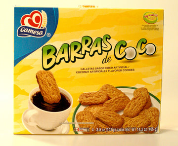 Gamesa, Cookie Barras De Coco, 14.3 Oz, (Pack Of 12)