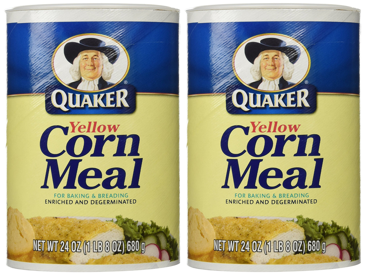 Quaker Yellow Corn Meal 24 oz pack of 2