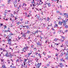 Sanding Sugar Edible Pink Glitter Stars Mix, Edible Purple&Pink Sugar Sprinkles For Cake Decorating, Sparkling Edible Pink Sandi
