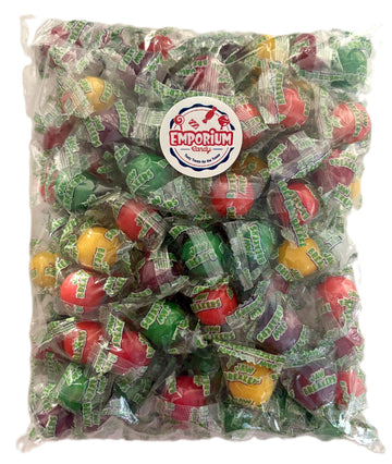 Assorted Fruit Flavored Individually Wrapped Jaw Breaker Candy - 1 lb of Sweet Rainbow Colored Candy