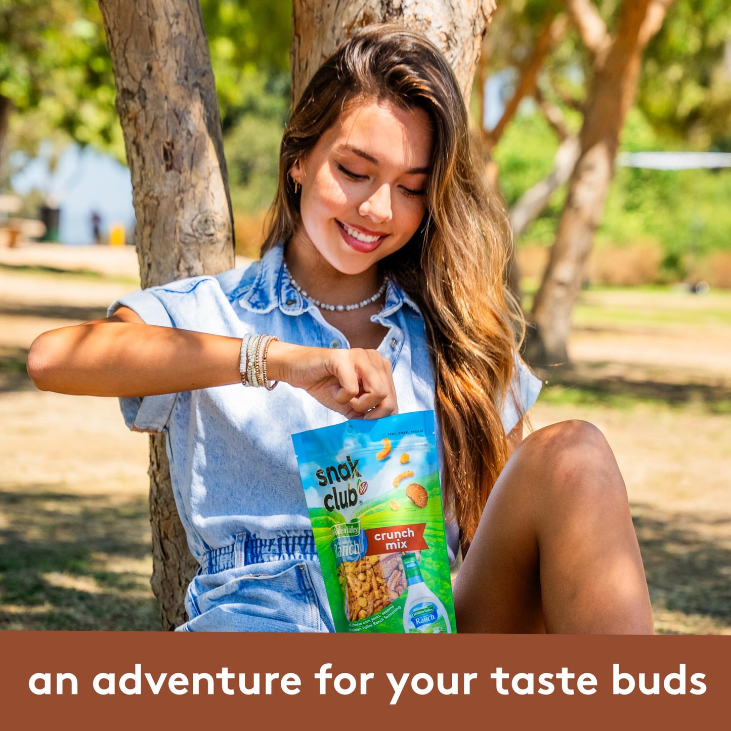 Snak Club Crunch Mix, Hidden Valley Ranch Seasoning, Toasted Corn Nuggets, Chili Cheese Corn Jacks, Sesame Sticks & Rye Chips, 8 Ounce