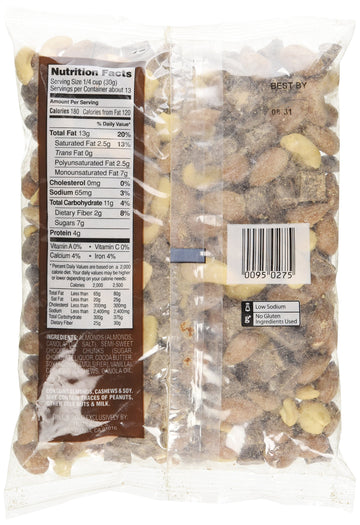 Trader Joe's Simply Almonds, Cashews & Chocolate Trek Mix, 14 Ounce - Nut & Chocolate Snack Mix, Perfect for On-the-Go Energy