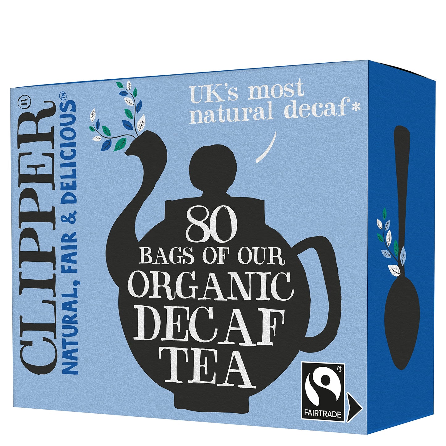 Clipper Teas - 80 Unbleached Bags Of Organic Decaf Tea - 250G