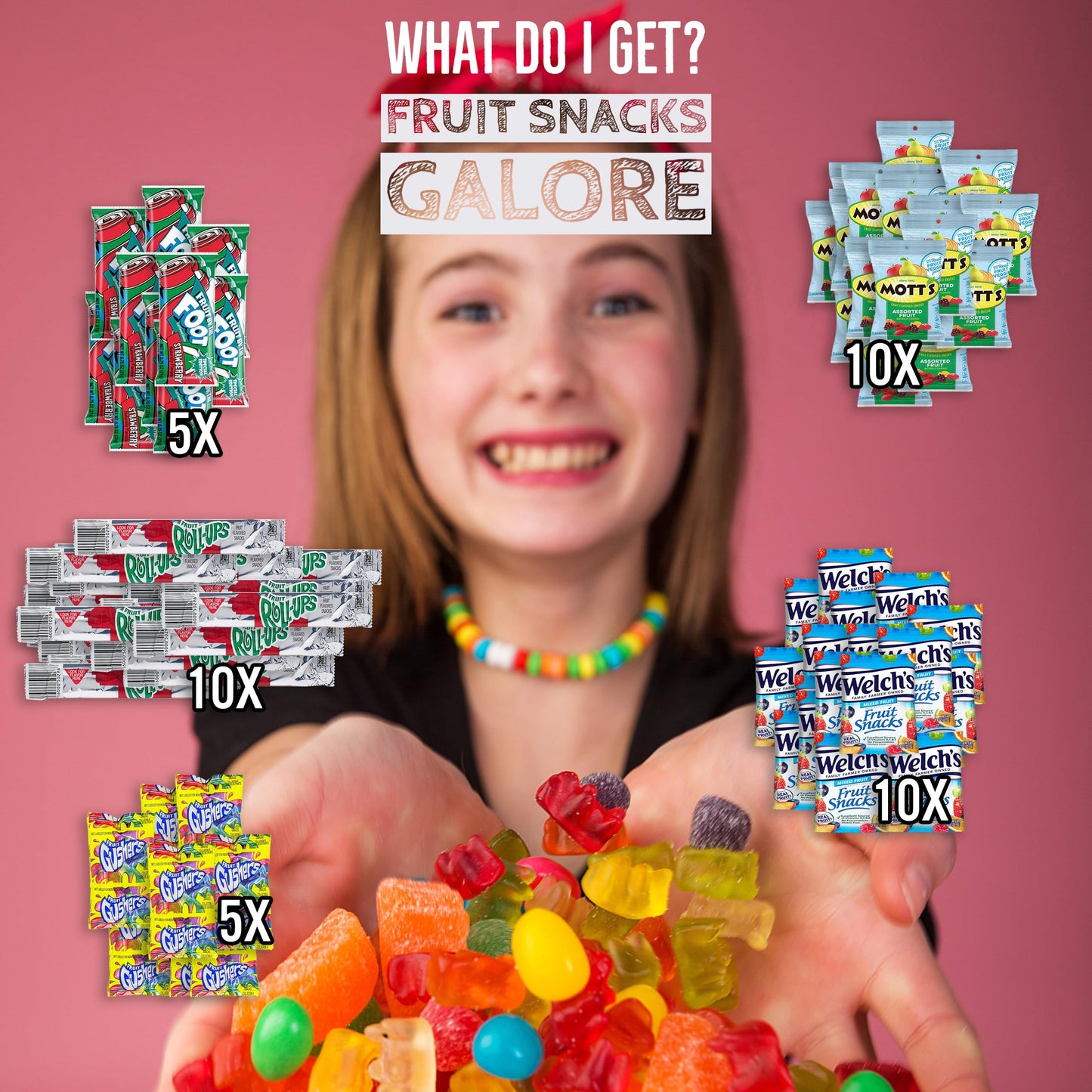 Fruit Snacks Variety Pack (40 Count) By Stuff Your Sack