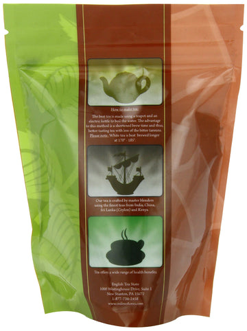 English Tea Store Loose Leaf, Organic Pai Mu Tan White Tea Pouches, 2 Ounce