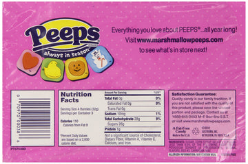 Marshmallow Peeps Pink Easter Bunnies 12Ct